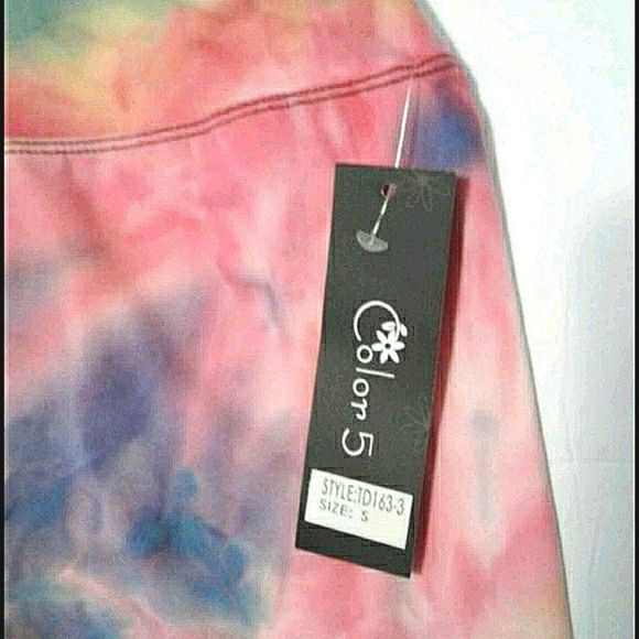 Color 5 Colorful Tie Dye High Waist Soft Comfy Athletic Leggings - Picture 6 of 6